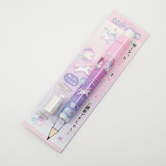 Pencil Extender - Clear Tea Time (with Eraser)