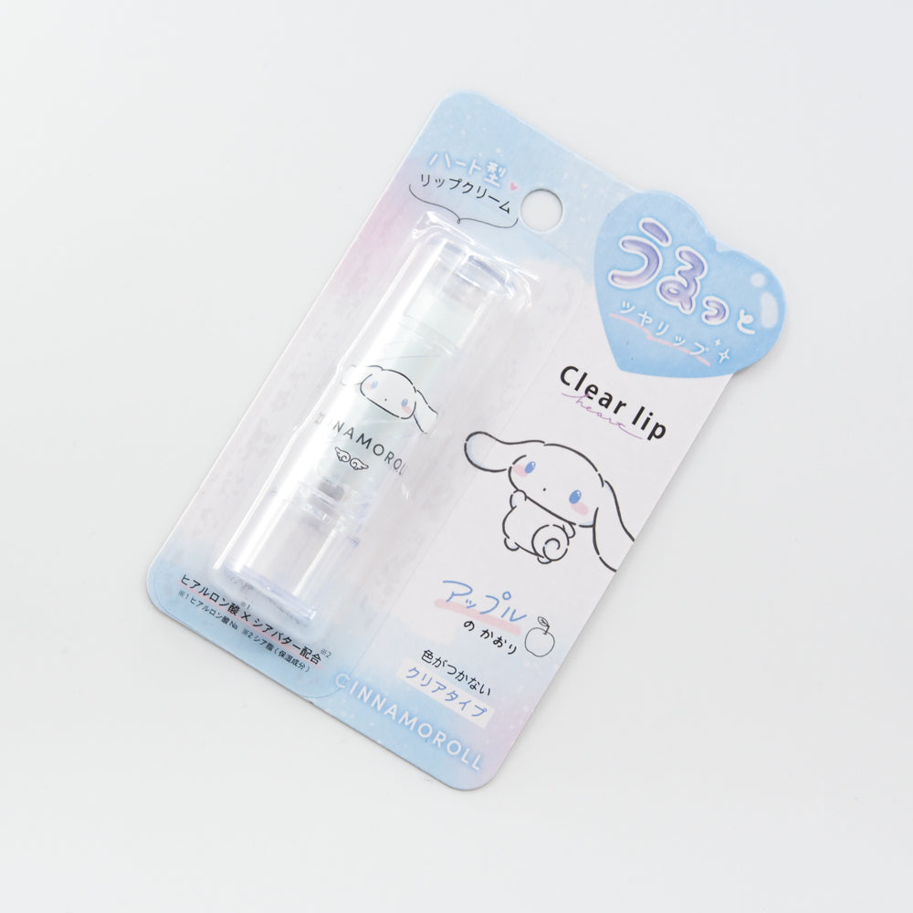 Sanrio Clear Lip Heart Lip Balm - Cinnamoroll (Apple Scent)