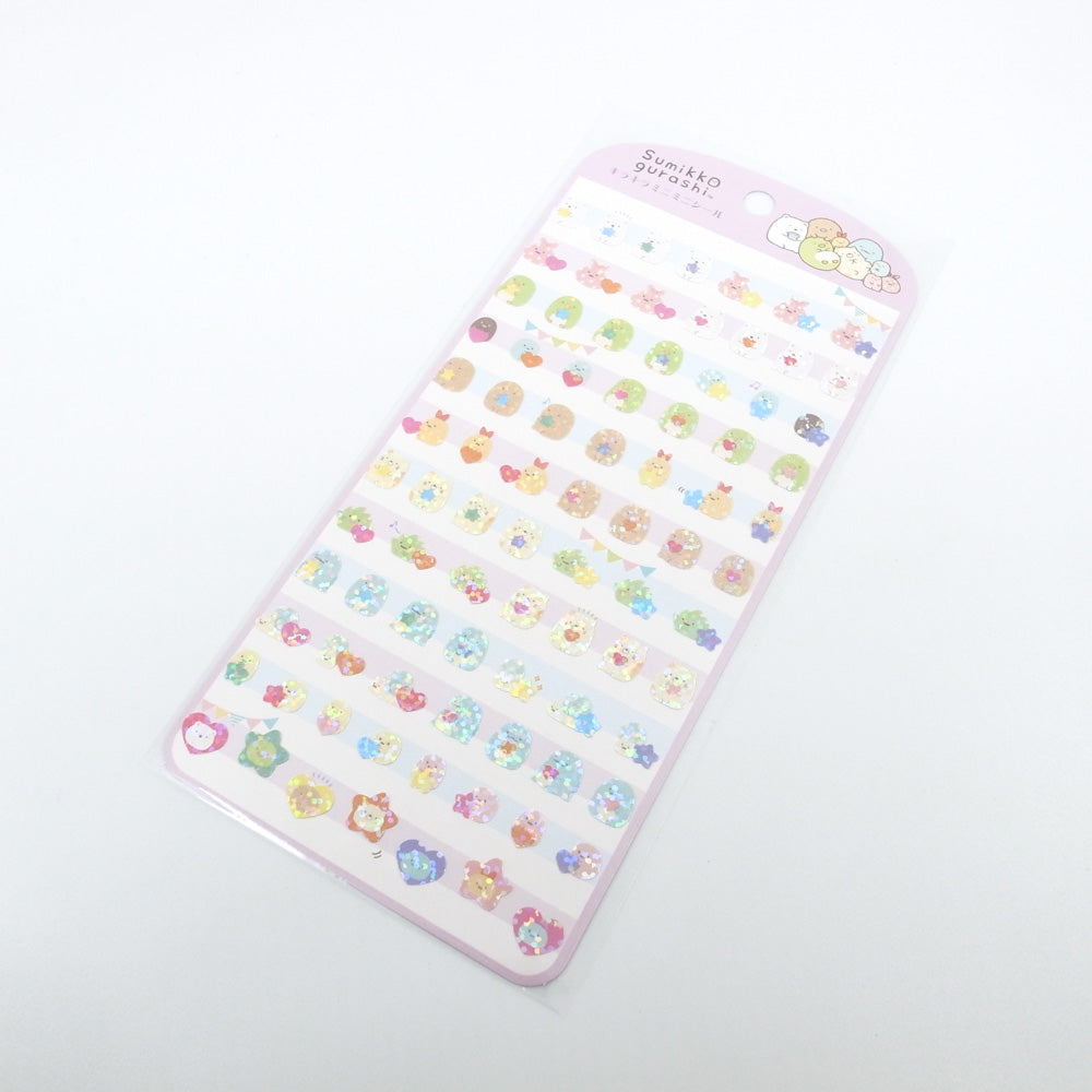 San-X Sticker - Sumikko Gurashi Glitter Mini Sticker PURPLE (Ver 3)