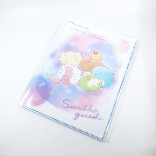 San-X Folder - Sumikko Gurashi (6+1 Pocket A4 Clear Holder)
