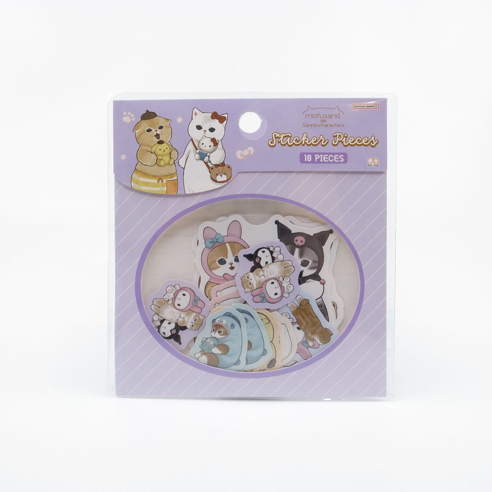 Mofusand Sticker Set (Sanrio Characters) PURPLE
