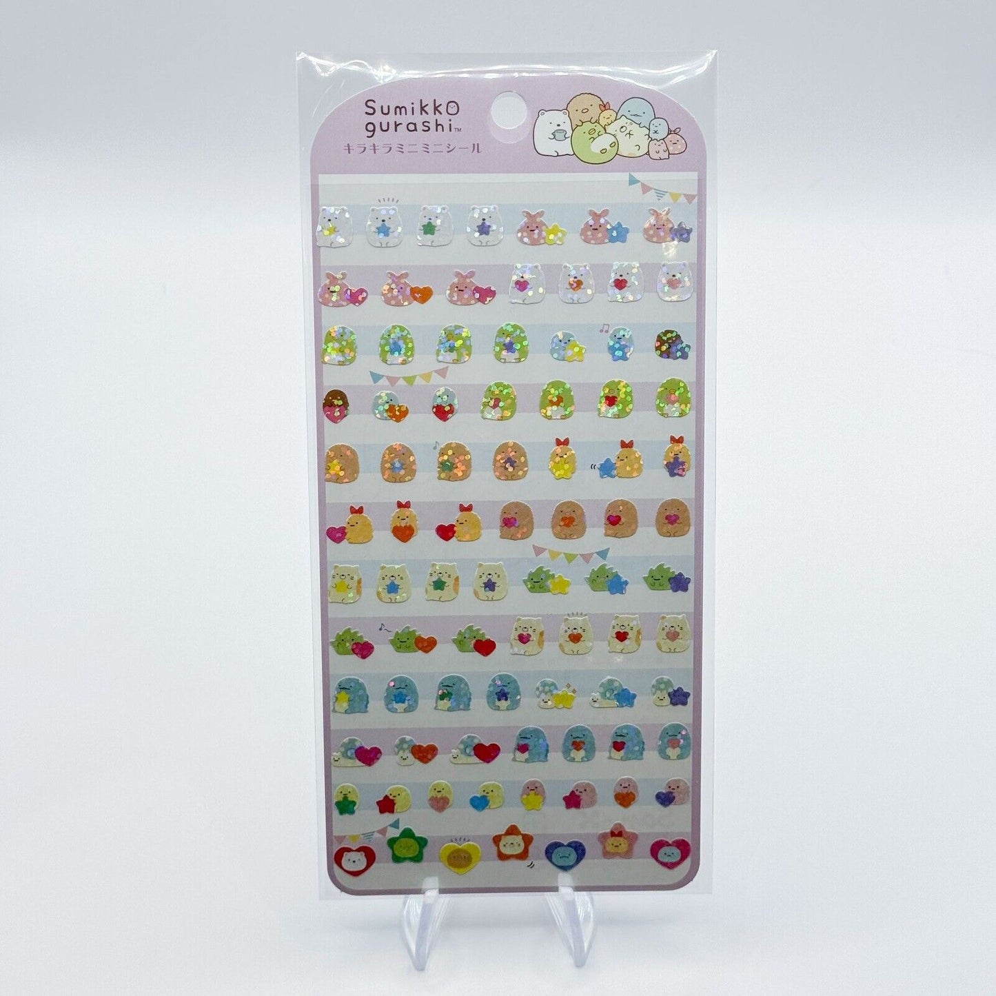 San-X Sticker - Sumikko Gurashi Glitter Mini Sticker PURPLE (Ver 3)