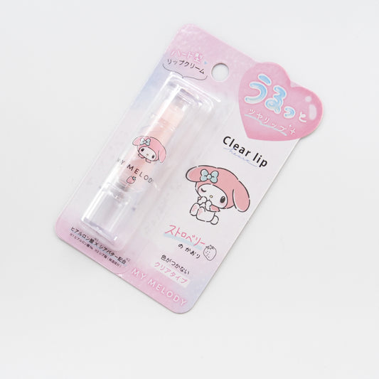 Sanrio Clear Lip Heart Lip Balm - Melody (Strawberry Scent)