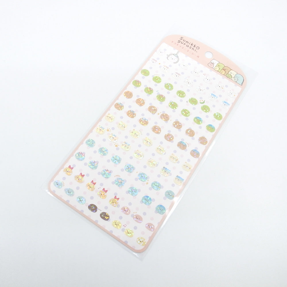 San-X Sticker - Sumikko Gurashi Glitter Mini Sticker PINK (Ver 2)