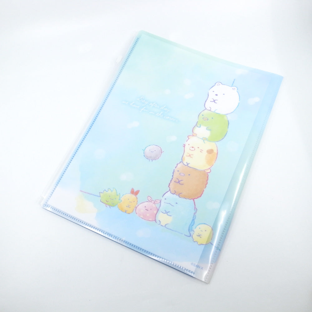 San-X Folder - Sumikko Gurashi (6+1 Pocket A4 Clear Holder)